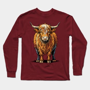 Scottish Highland Cow Long Sleeve T-Shirt